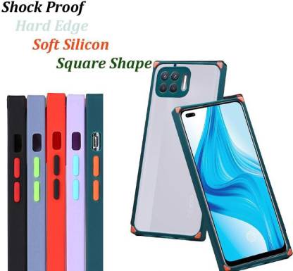 YOFO Square Smoke Back Cover for Oppo F17 Pro