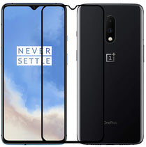 YOFO HD D+ Edge to Edge Full Screen Coverage Tempered Glass for OnePlus 7- Full Glue Gorilla Glass (Black)