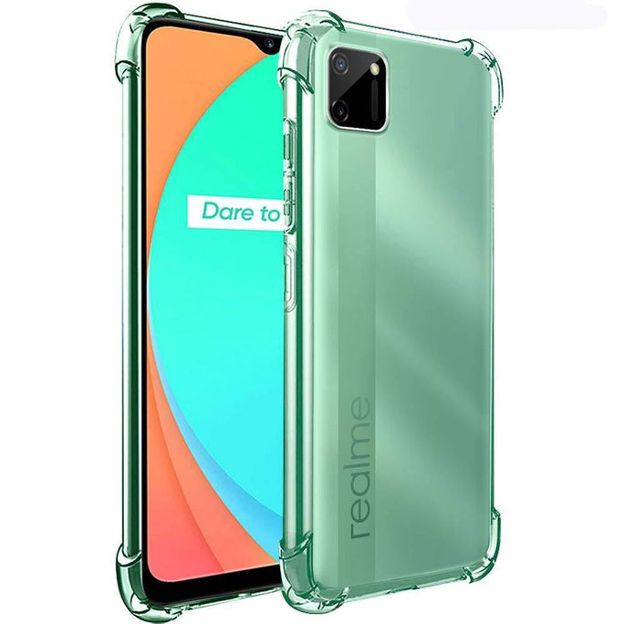 YOFO Transparent Realme C11 Back Case Cover Anti Drop Protection
