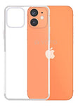YOFO Back Cover for iPhone 12(5.4) (Transparent) with Dust Plug & Camera Protection