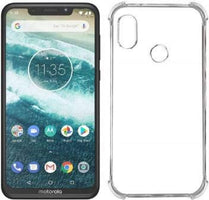 YOFO Silicon Shockproof Soft Transparent Back Cover for Motorola Moto One Power - (Transparent)