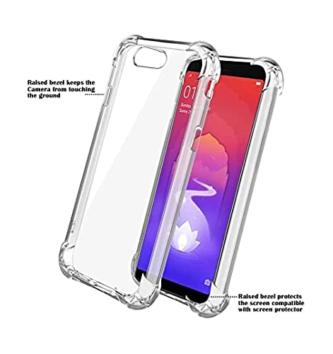 YOFO Back Cover for Realme 1 (Flexible|Silicone|Transparent |Shockproof)