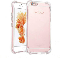 YOFO Rubber Back Cover Case for Vivo V5 / V5s / Y66 / Y67 / Y69 (Transparent) with Bumper Corner