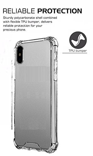 YOFO Shockproof Back Cover for Honor 8X (Transparent)