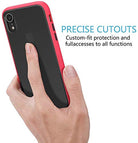 YOFO Matte Finish Smoke Back Cover for Apple iPhone XR-Red