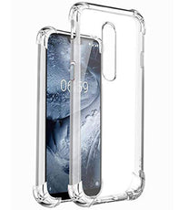 YOFO™ Rubber Transparent Shock Proof Back Case Cover for Nokia 5.1 Plus (2018)