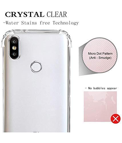 YOFO Combo for Mi Redmi Y2 Transparent Back Cover + Matte Screen Guard with Free OTG Adapter