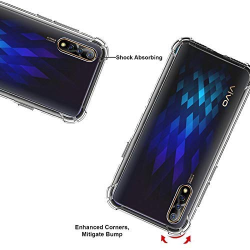 YOFO Shockproof Transparent Back Cover for VIVO S1 - (Transparent) Full Protection Case