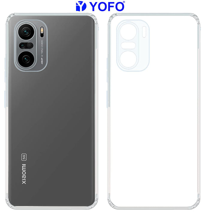 YOFO Back Cover for Mi 11X (Flexible|Silicone|Transparent|Camera Protection|DustPlug)