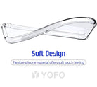 YOFO Back Cover for Infinix Note 11s / Note 11 Pro (Flexible|Silicone|Transparent|Dust Plug|Camera Protection)