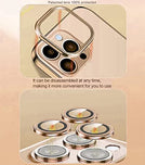 YOFO Electroplated Logo View Back Cover Case for Apple iPhone 7/8 / SE (Transparent|Chrome|TPU+Polycarbonate)