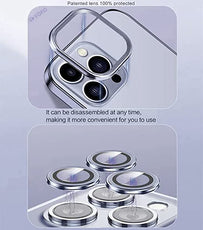 YOFO Electroplated Logo View Back Cover Case for Apple iPhone XR (Transparent|Chrome|TPU+Poly Carbonate)- Blue