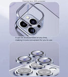 YOFO Electroplated Logo View Back Cover Case for Apple iPhone XR (Transparent|Chrome|TPU+Poly Carbonate)- Silver