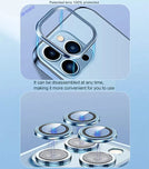 YOFO Electroplated Logo View Back Cover Case for Apple iPhone 7 Plus /  iPhone 8 Plus (Transparent|Chrome|TPU+Poly Carbonate) - Silver