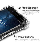 YOFO™ Rubber Transparent Shock Proof Back Case Cover for Nokia 5.1 Plus (2018)