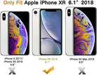 YOFO Back Cover for iPhone XR (Transparent) with Dust Plug & Camera Protection