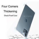 YOFO Back Cover for iPhone 12 , 12Pro (6.1) (Transparent) with Dust Plug & Camera Protection