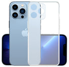 YOFO Back Cover for Apple iPhone 13 Pro Max (6.7) (Flexible|Silicone|Transparent|Camera Protection|DustPlug)