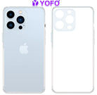 YOFO Back Cover for Apple iPhone 13 Pro Max (6.7) (Flexible|Silicone|Transparent|Camera Protection|DustPlug)
