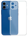 YOFO Back Cover for Apple iPhone 12 (6.1) (Flexible|Silicone|Transparent|Camera Protection|DustPlug)