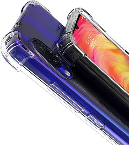 YOFO Shockproof Full Protection Back Cover for MI Redmi Note 7 Pro/Note 7 / Note 7S (Transparent)