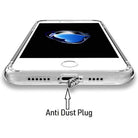 YOFO Back Cover for iPhone XR (Transparent) with Dust Plug & Camera Protection