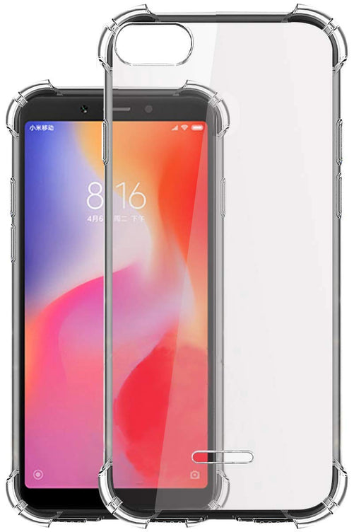 YOFO Combo for Mi Redmi 6A Transparent Back Cover + Matte Screen Guard with Free OTG Adapter