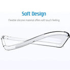 YOFO Back Cover for Apple iPhone 11 Pro (5.8 inch) Silicone (Transparent) - Camera Protection with Anti Dust Plug