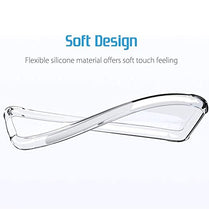 YOFO Back Cover for Apple iPhone 11 Pro (5.8 inch) Silicone (Transparent) - Camera Protection with Anti Dust Plug