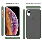 YOFO Matte Finish Smoke Back Cover for Apple iPhone XR-Green