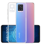 YOFO Silicon Transparent Back Cover for Vivo V20 (2021) / Vivo Y73 Camera Protection with Anti Dust Plug
