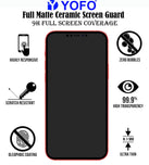 YOFO Mattte Finish Anti-Fingerprint Ceramic Flexible Screen Protector for iPhone XR/iPhone 11