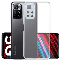 YOFO Back Cover for Mi Redmi Note 11T (5G) / Poco M4 Pro (5G) (Flexible|Silicone|Transparent|Camera Protection|DustPlug)