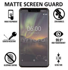 YOFO Combo for Nokia 5.1 Plus Transparent Back Cover + Matte Screen Guad with Free OTG Adapter