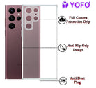 YOFO Back Cover for Samsung Galaxy S22 Ultra (5G) (Flexible|Silicone|Transparent|Dust Plug|Camera Protection) (SALE)