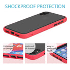 YOFO Matte Finish Smoke Back Cover for Apple iPhone XR-Red