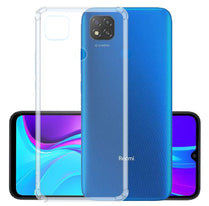 YOFO Back Cover for Mi Redmi 9 (Flexible|Silicone|Transparent|Camera Protection Grip)