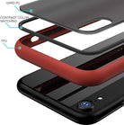 YOFO Matte Finish Smoke Back Cover for Apple iPhone XR-Red