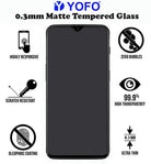YOFO Matte Tempered Glass/Screen Guard for OnePlus 6T (Matte Finish) Full Screen Coverage (except edges)
