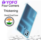 YOFO Back Cover for Infinix Hot 10 Play/Hot 11 Play (Flexible|Silicone|Transparent|Dust Plug|Camera Protection)