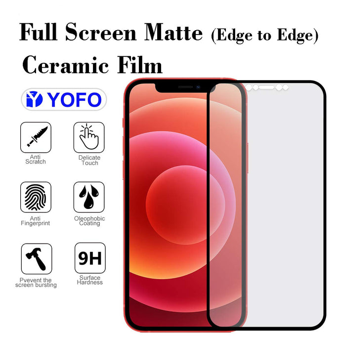 YOFO Mattte Finish Anti-Fingerprint Ceramic Flexible Screen Protector for iPhone XR/iPhone 11