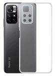 YOFO Back Cover for Mi Redmi Note 11T (5G) (Flexible|Silicone|Transparent|Dust Plug|Camera Protection)… (SALE)