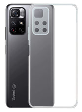 YOFO Back Cover for Mi Redmi Note 11T (5G) (Flexible|Silicone|Transparent|Dust Plug|Camera Protection)…