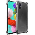 YOFO Silicon Shockproof Soft Transparent Back Cover for Samsung A51 - (Transparent)