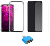 YOFO Combo for Mi Redmi Y3 Transparent Back Cover + Matte Screen Guard with Free OTG Adapter