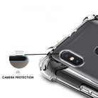 YOFO Back Cover for MI Redmi Note 5 Pro Shockproof TPU Cushioned Edges (Transparent)