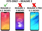 YOFO Rubber Shockproof Soft Transparent Back Cover for REALME 2
