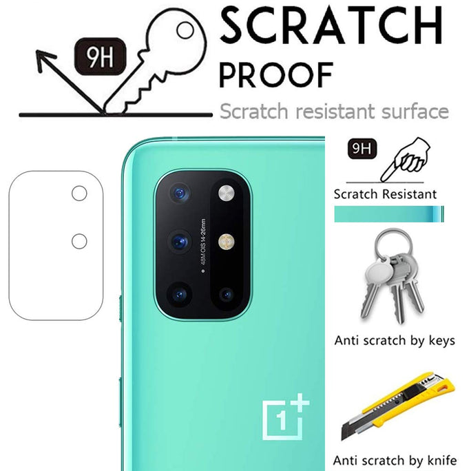 YOFO Anti Scratch Camera Lens Screen Protector 9H Camera Nano Glass for One Plus 8T (Transparent)
