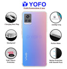 YOFO Silicon Transparent Back Cover for Vivo V20 (2021) / Vivo Y73 Camera Protection with Anti Dust Plug
