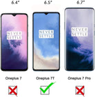 YOFO HD D+ Edge to Edge Full Screen Coverage Tempered Glass for Oneplus 7T- Full Glue Gorilla Glass (Black)